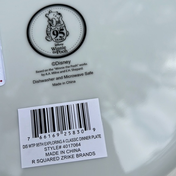 New Disney Winnie The Pooh 11”Dinner Plate. 95th Anniversary Edition. - Picture 9 of 9